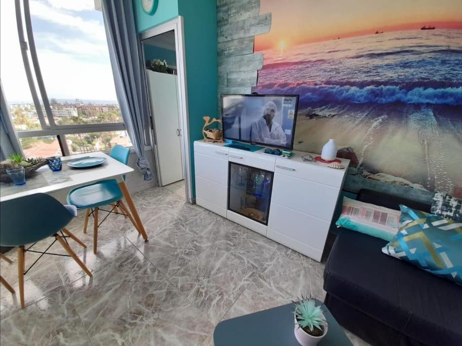 Traumhafte Wohnung Mit Panoramablick Und Pool Playa del Ingles  Dış mekan fotoğraf