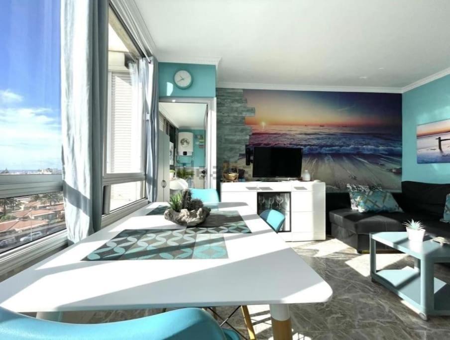 Traumhafte Wohnung Mit Panoramablick Und Pool Playa del Ingles  Dış mekan fotoğraf